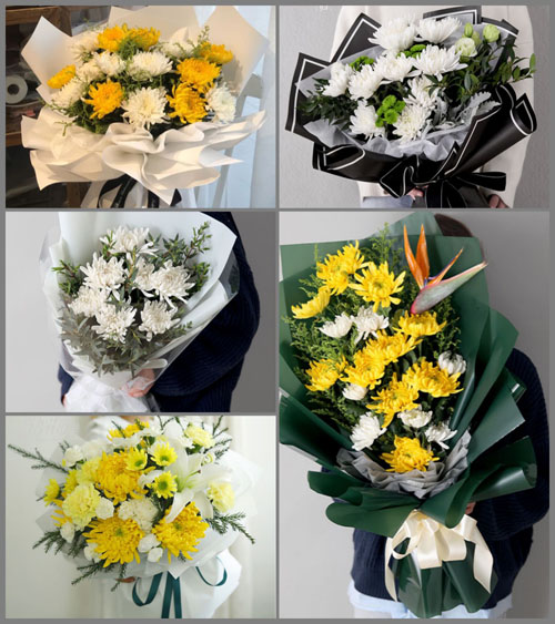 山西晋中介休市绵山镇西内封村白事花束代送